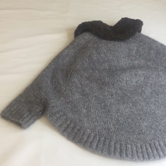 Crewcuts Alapaca blend sleeved capelet removable c - Picture 4 of 12